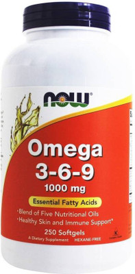 

Now Foods Omega 3-6-9 1000mg 250 Softgels(250 No)