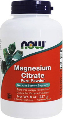 

Now Foods Magnesium Citrate Powder Net wt. 8 oz(227 g)
