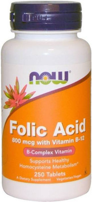 

Now Foods Folic Acid with Vitamin B-12(250 No)