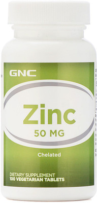 

GNC Zinc 50 MG A Dietary Supplement (100 Vegetarain Tablets)(100 No)