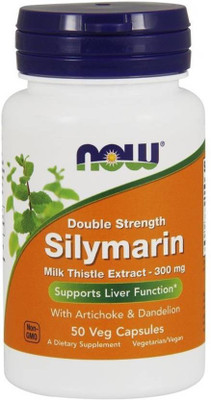 

Now Foods Double Strength Silymarin Milk Thistle Extract With Artichoke & Dandelion(50 No)