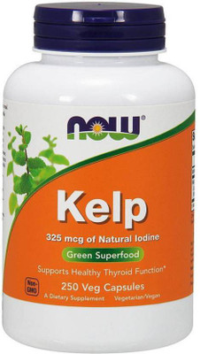 

Now Foods Kelp 325 mcg, 250 Veg Capsules, Green Superfood(250 No)