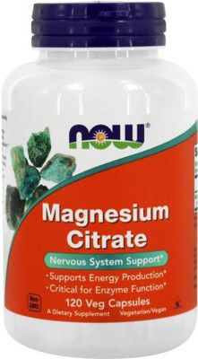 

Now Foods Magnesium Citrate 500mg 120 Caps(120 mg)