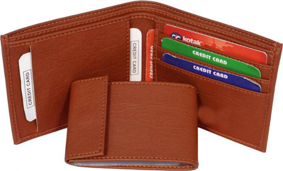 

Wildland Men Tan Artificial Leather Wallet(10 Card Slots)