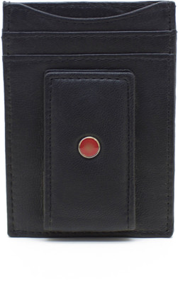 

Delma Men Black Genuine Leather Card Holder(4 Card Slots)