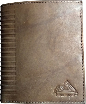 

Beaumont Men Brown Genuine Leather Wallet(6 Card Slots)