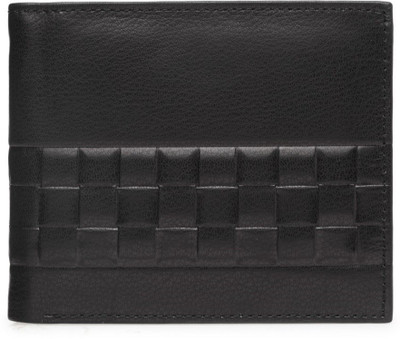 

Teakwood Men Black Genuine Leather Wallet(6 Card Slots)