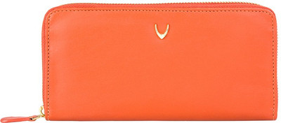 

Hidesign Women Casual Orange Genuine Leather Wallet(1 Card Slot)