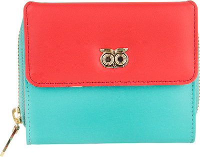 

Chumbak Women Casual Blue, Red Canvas Wallet(5 Card Slots), Multicolor