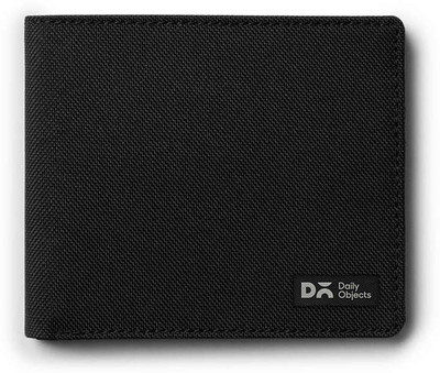 DailyObjects Men Black Fabric Wallet(8 Card Slots)