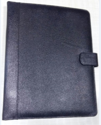 

leather mark Boys Black Genuine Leather Card Holder(19 Card Slots)