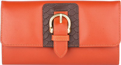 

Hidesign Women Orange Genuine Leather Wallet(1 Card Slot)