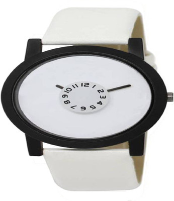 ReniSales New Arrival Stylish White Dial Watch For Mens & Women Fashion Watch - For Boys & Girls