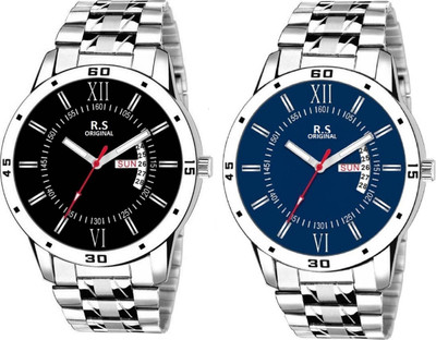 

R S Original RSO-3160 DAY AND DATE BLUE WATCH FOR MEN Watch - For Men