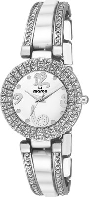 

MARCO EXCLUXIVE JEWELS MR 1003 WHITE CERAMIC SILVER Watch - For Women