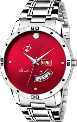 

Britex BT7047 Day and Date Functioning Gems Series Metal Strap Indian Made Analog Watch - For Men