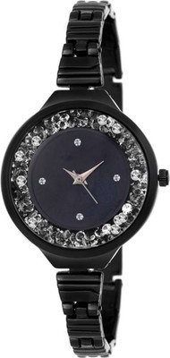 

KNACK GLD16BK Movable diamond in case professional premium looking watch for Gils Watch - For Women Watch - For Women