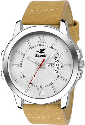 

Espoir White Dial LCS-4116 CROCO STRAP DAY AND DATE SERIES CROCO STRAP DAY AND DATE FUNCTIONING Watch - For Men
