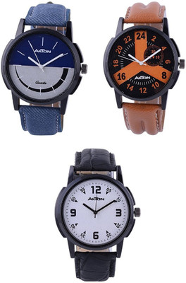 

AXTON axg-4010 Analog Multicolor Dial Unisex Watch - (Pack of 3) Watch - For Men