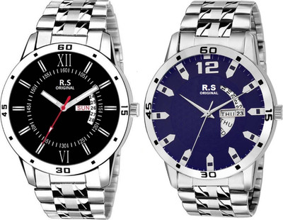 

R S Original RSO-3163 DAY AND DATE BLUE WATCH FOR MEN Watch - For Men