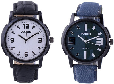 AXTON AXG-6008 Analog Multicolor Dial Unisex Watch - (Pack of 2) Analog Watch - For Men