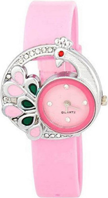 

KDS Pink AD Formal Latest Design Peacock Look Women Watch Watch - For Men & Women