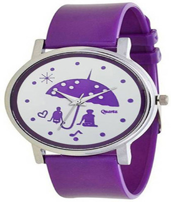 

Niyati Nx watch color purple Umbrella Dial Print Specially For This Watch - For Girls