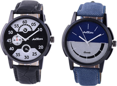 

AXTON AXG-2011 Analog Multicolor Dial Unisex Watch - (Pack of 2) Watch - For Men