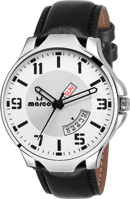 

MARCO DAY N DATE EXCLUSIVE 09-402 WHT-BLK Watch - For Men