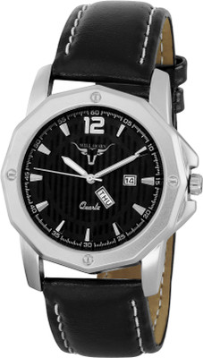 

WILL HORN WH-8132 Awesome Black Day and Date Series Watch - For Boys