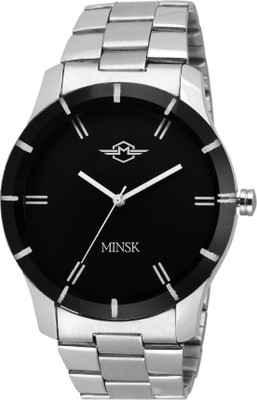 

MINSK BLACK DIAL Stainless strap Men's Watch Watch - For Boys