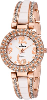 MARCO EXCLUXIVE JEWELS MR 1001 WHITE CERAMIC ROSE GOLD Watch - For Women