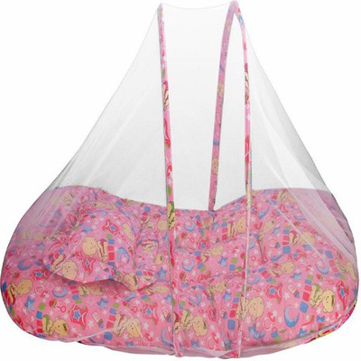 

CROOX Cotton Mosquito Protector Comfy Baby Bed CRX_BYMN_0059 Portable Crib(Fabric, Multicolor)