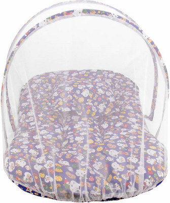 

CROOX Cotton Mosquito Protector Comfy Baby Bed CRX_BYMN_0029_K Portable Crib(Fabric, Multicolor)