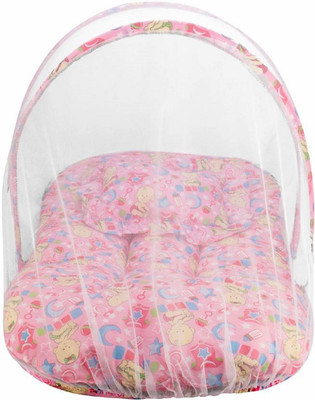 

croox Cotton Mosquito Protector Comfy Baby Bed CRX_BYMN_0025_BP Portable Crib(Fabric, Multicolor)