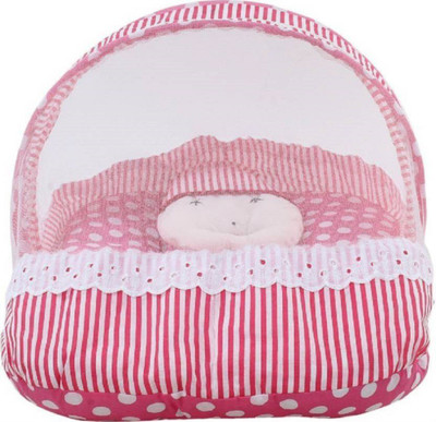 

CROOX Cotton Mosquito Protector Comfy Baby Bed CRX_BYMN_0040 Portable Crib(Fabric, Multicolor)