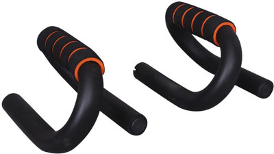 

CSU Home and Gym S-Shape Push Up Bar Stand (Orange Stripes) - Comfortable Grip / Great Durability Push-up Bar(Orange)