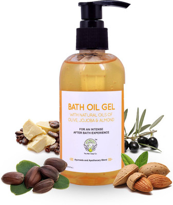 

Greenberry Organics Bath Oil Gel with Natural Oils of Olive, Jojoba & Almond | Parabens, Paraffin Free Formula(200 ml)
