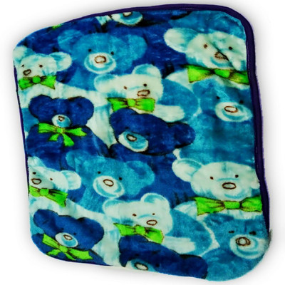 

SAA Fashion - The Celebrity Trend Self Design  Coral Blanket(Cotton, Blue with Big Teddies