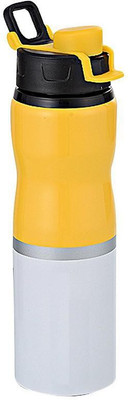 

FlyCatcher Yellow Dual Color Bottle 700 ml Sipper(Pack of 1, Yellow), White;yellow