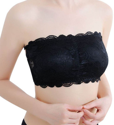 ritu creation TUBE BRA Women Tube Lightly Padded Bra(Black) ritu creation TUBE BRA Women Tube Lightly Padded Bra(Black)