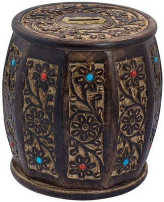 

A.R Handicraft Coin Bank Coin Bank(Brown)