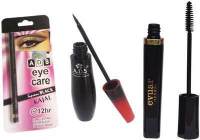 

ADS 1595 Waterproof EyeLiner / Mascara / Kajal(Set of 3)