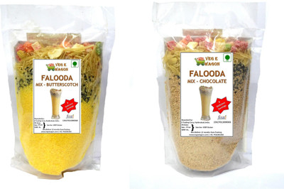 

Veg E Wagon Falooda Mix -Butterscotch & Chocolate(400 g, Pack of 2)