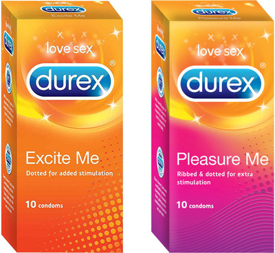 

Durex Excite Me and Pleasure Me Condom(Set of 2, 20S)