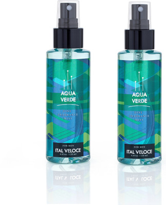 

ITAL VELOCE Aqua Verde For Men 120ml Body Mist - For Men(240 ml, Pack of 2)
