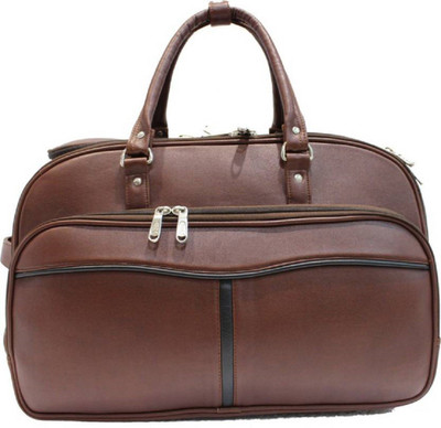 NIZAMICORPORATION Duffel Strolley Bag Duffel Strolley Bag(Brown)