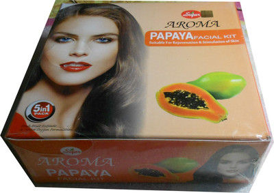 

Super Aroma Papaya Facial Kit (5 in 1), Suitable for Rejuvenation & Stimulation of Skin 280 g(Set of 5)