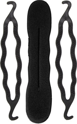 

Out Of Box Hair Styling Clip Bun/Juda Maker French Braid Tools Bun(Black)