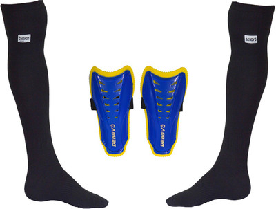 

DeNovo Justry Football Kit (One Pair Lycra Plain Knee Length Football Socks + One Pair Shin Guard) Football Kit
